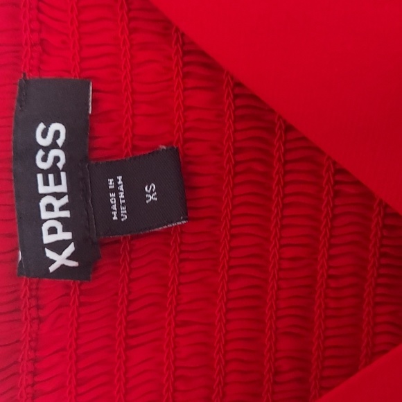 Express red peplum. Size xs - Picture 2 of 5